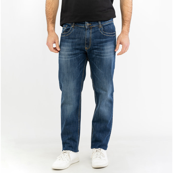 BIKKEMBERGS jeans uomo blue denim medium,dark lav.3