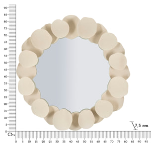 SPECCHIO DA MURO DUNE CM 85X7,5X85 (MISURA SPECCHIO CM Ø 62)