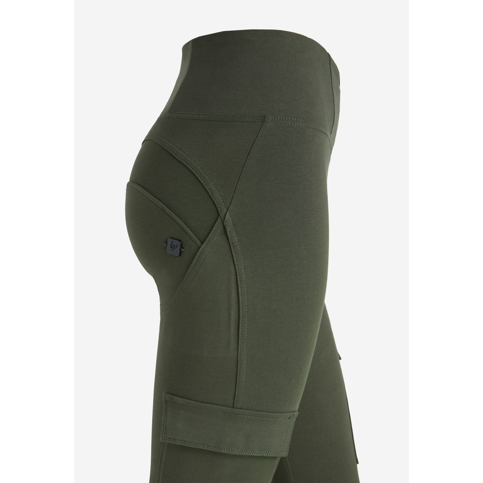 Pantaloni push up WR.UP® in jersey con tasche cargo