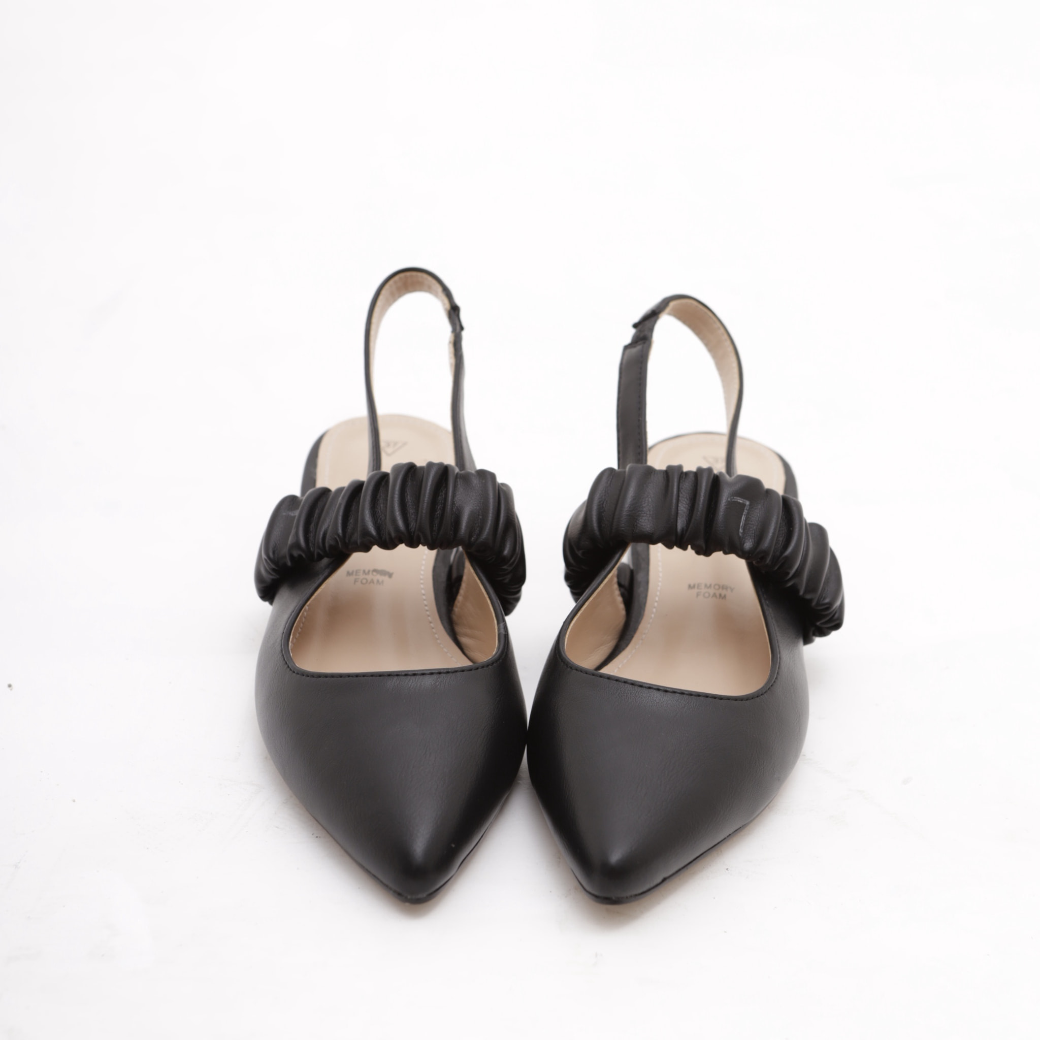 SLINGBACK BASSA ELASTICO CHOCOLA' NERO