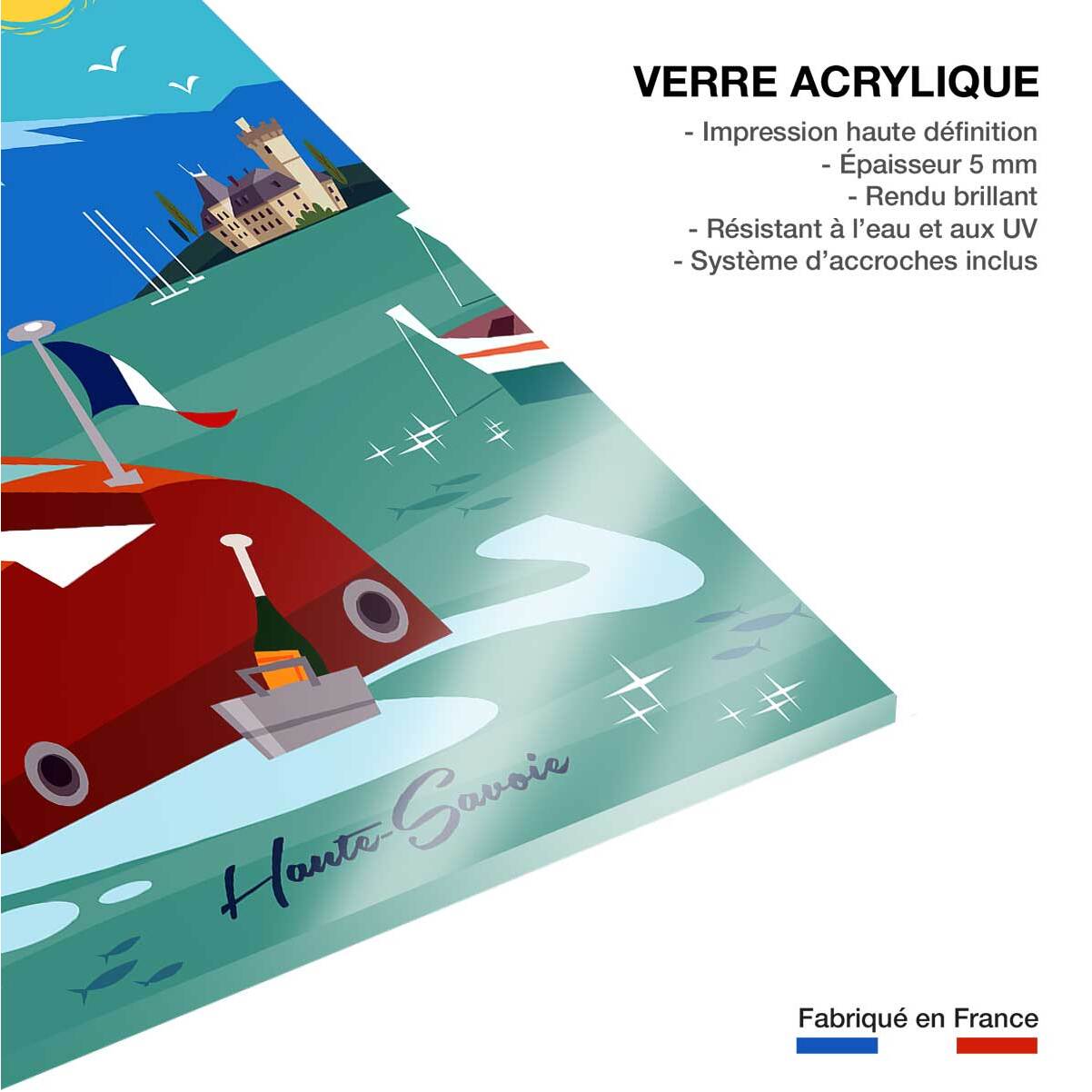 Tableau vedette du lac d' annecy Tableau plexiglas