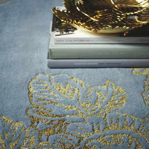 Tapis salon et chambre fait à la main en laine motif floral VAHA