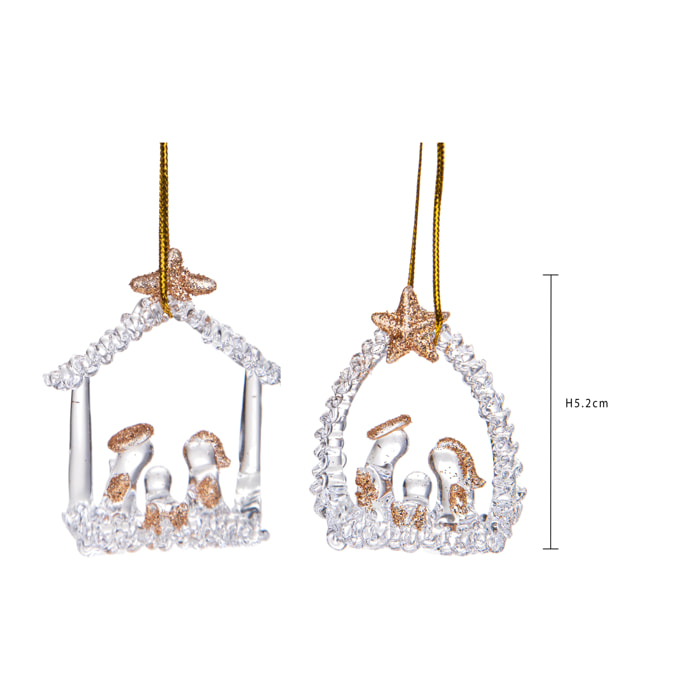 Mini nativita - Pezzi 24 - 3,7xH5,2x1,2cm - Bianchi Dino SpA