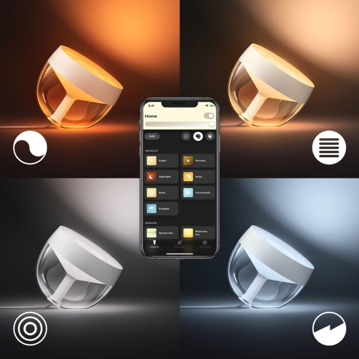 Lampe connectée PHILIPS HUE Iris blanc White&Color Ambiance