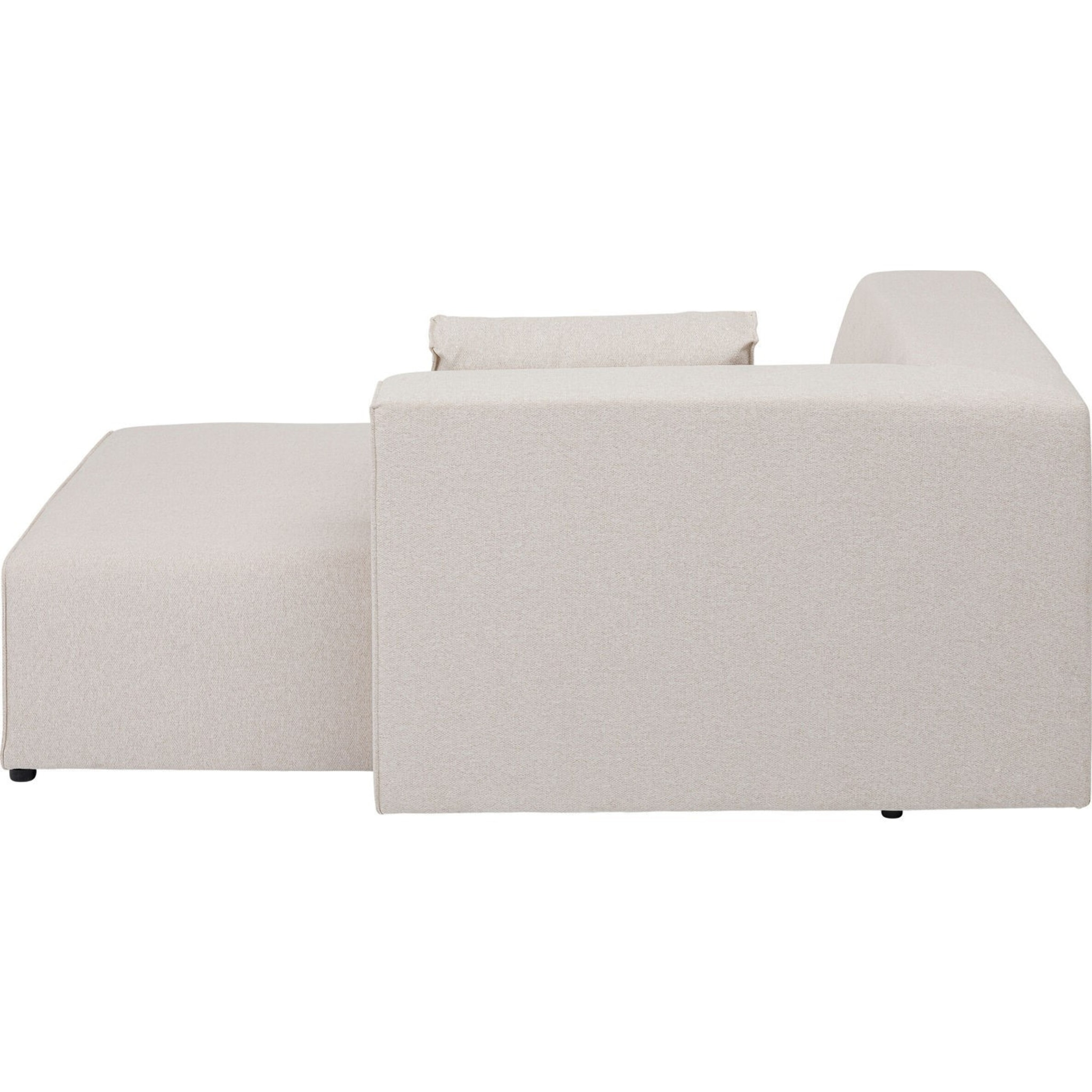 Méridienne d'angle canapé Infinity crème Kare Design