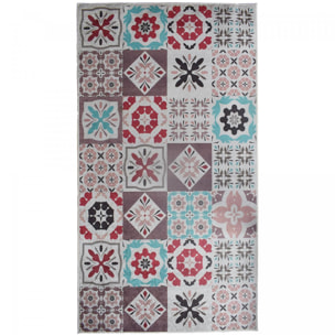 Tapis de cuisine motif carreaux de ciment GANA