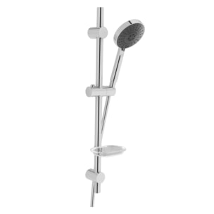 Pommeau de douche VITRA Master Slot 3 jets avec barre, porte savon et flexible