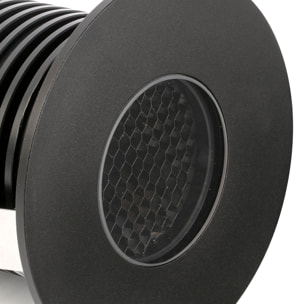 GRUND LED Lampe noir encastrable inox 7W