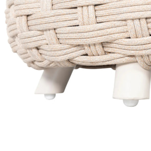 Pouf de jardin Obbae beige lin