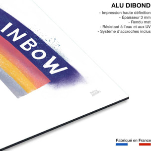 Tableau abstrait Look For the Rainbow Tableau alu Dibond