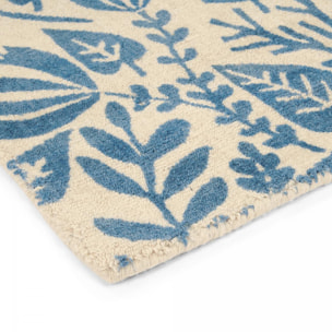 Tapis salon et chambre fait à la main en laine motif animaux NUITORI