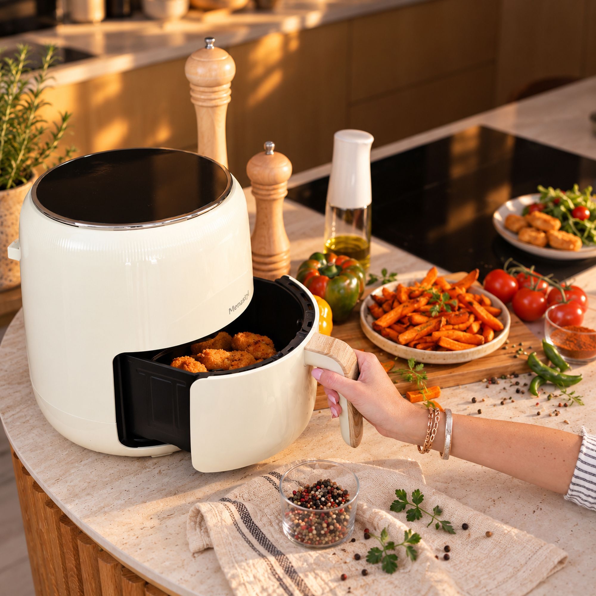Friteuse sans huile 4,5L crème COLORAMA