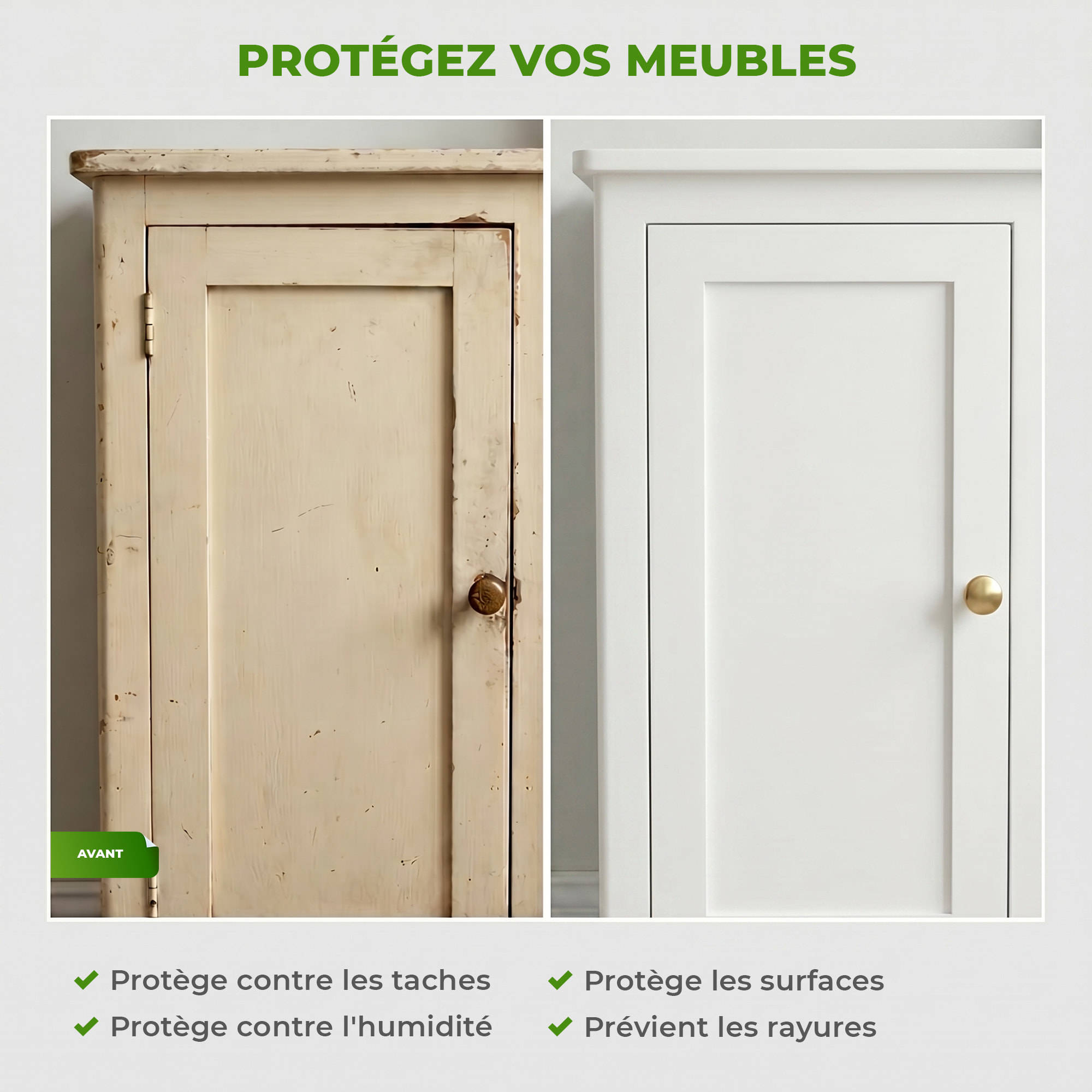 Rouleau adhésif décoratif Vinyle au Mètre - Blanc - Sticker Lavable Imperméable Mur Cuisine Meubles