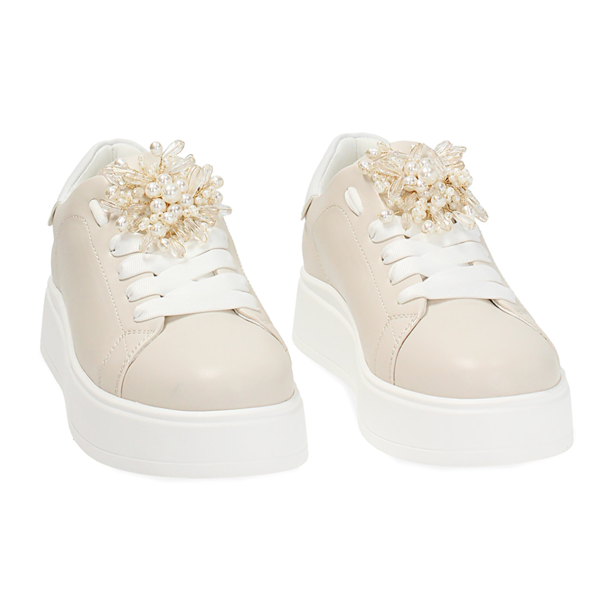 Sneakers donna beige