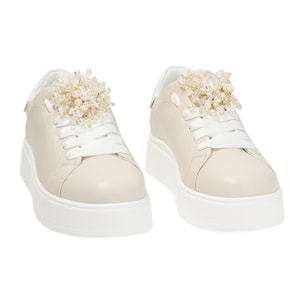 Sneakers donna beige