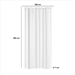 Rideau de Douche en EVA Blanc