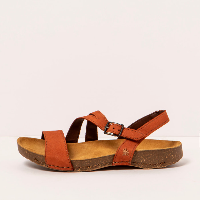 Sandalias 1045 NOBUCK DARK ORANGE/ I BREATHE color Dark orange
