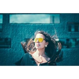 Gafas de sol PALO ALTO RIGA - Mate demi marrón / Plana revo dorado