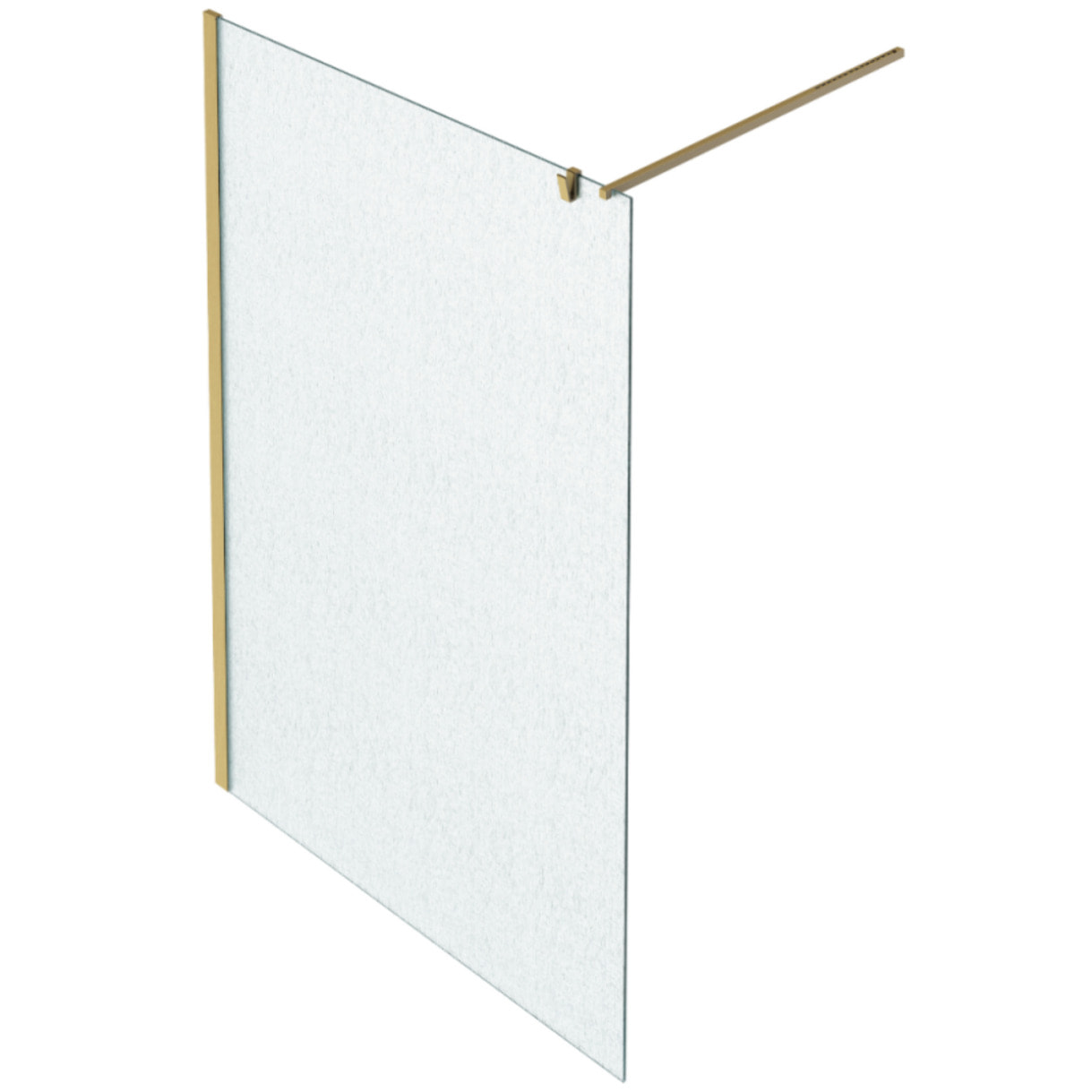 Paroi de douche Contra textile 120cm + kit profilé Laiton brossé