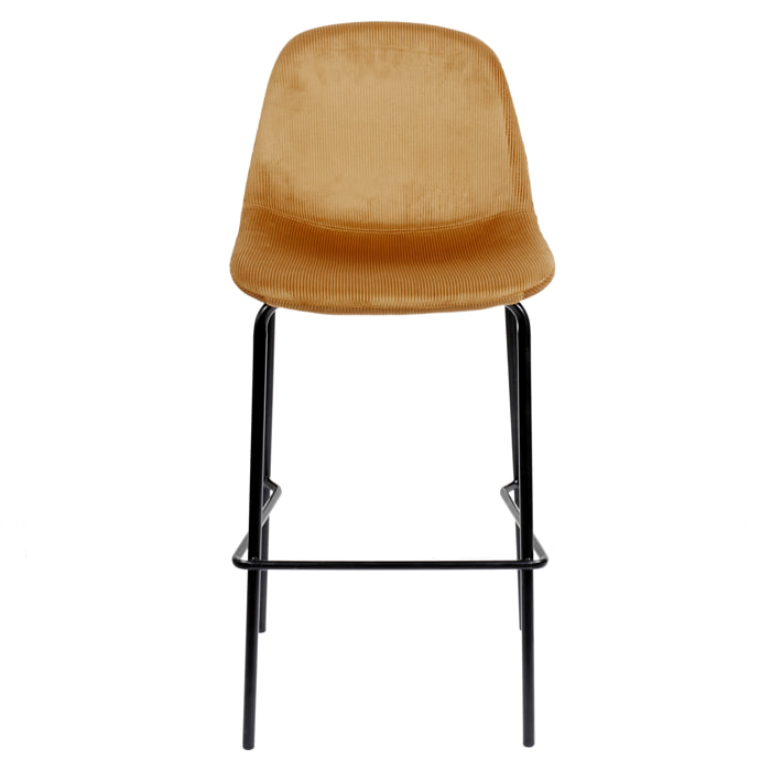 Chaise De Bar Giulia Jaune - Lot de 2