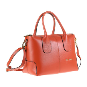 Borsa a mano da donna Made in Italy - Modello Silvana Elite - 100% pelle - 22.0 x 15.0 x 10.0 cm