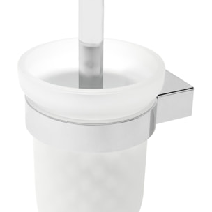 Project Brosse WC, chromé/verre dépoli (SATDPROJ37)