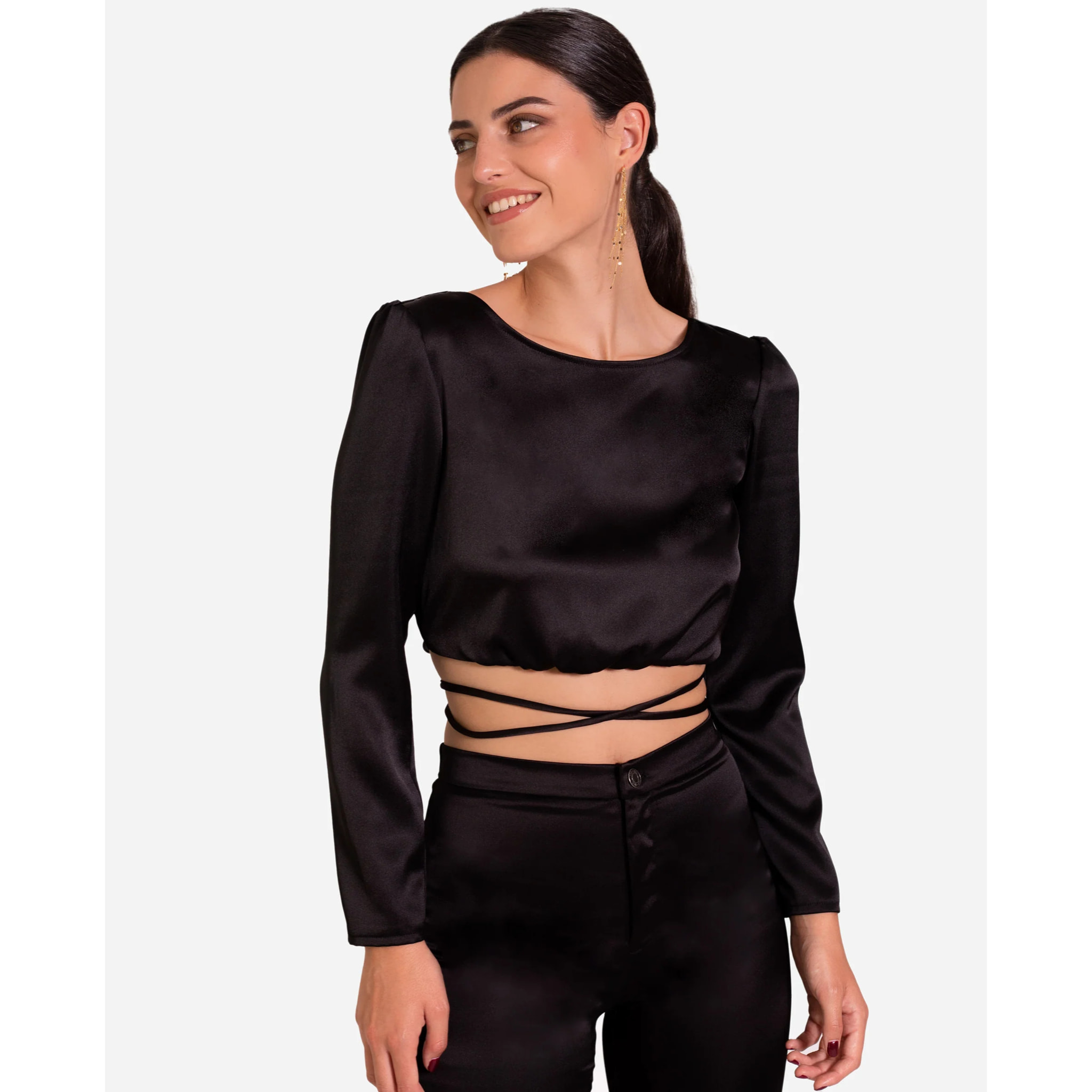 Blusa de mujer espalda triángulo