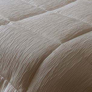 Edredon ou jeté de lit  - Effet Froissé - Ecru