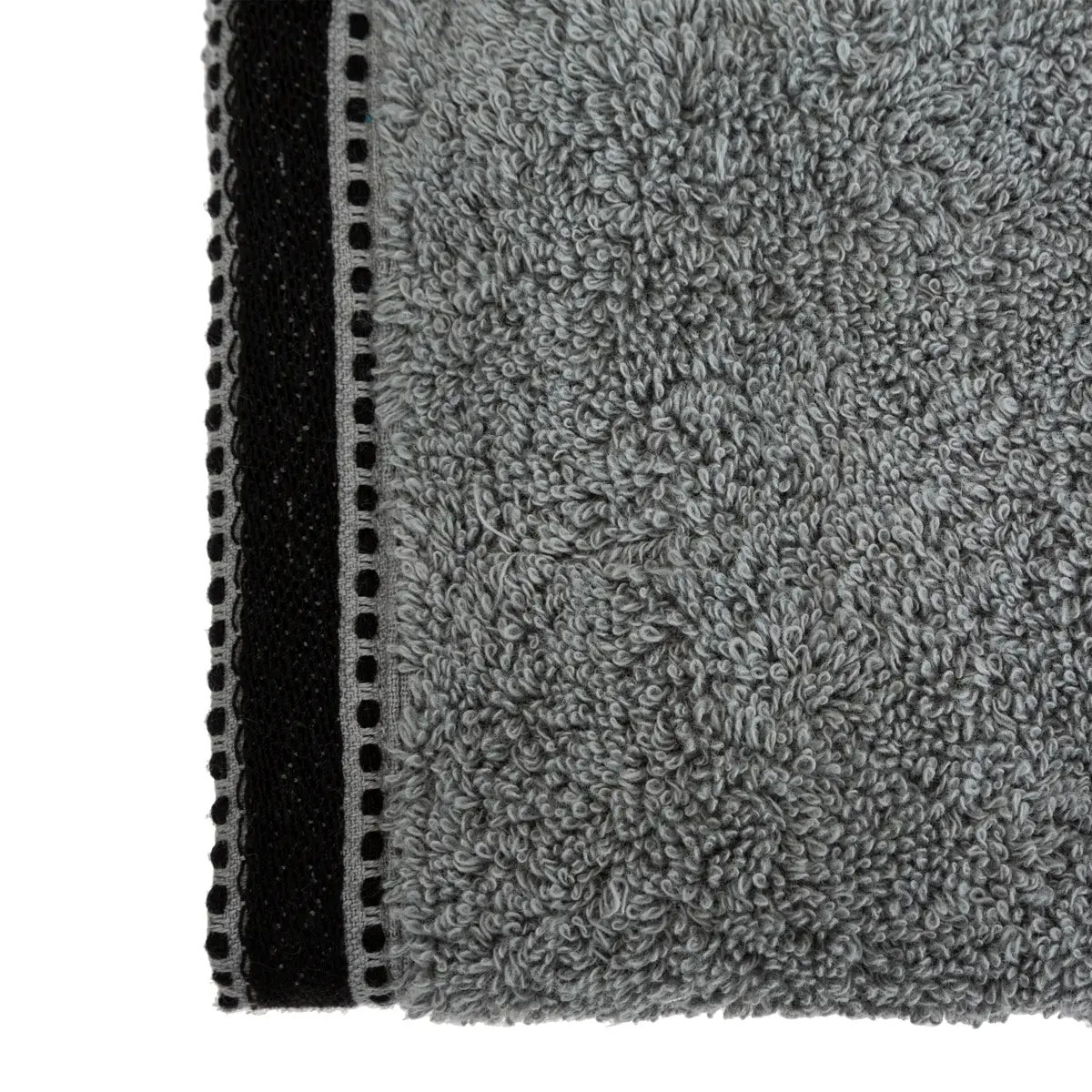Serviette invité "Joia" - coton 550 gr/m² - gris foncé 30x50 cm
