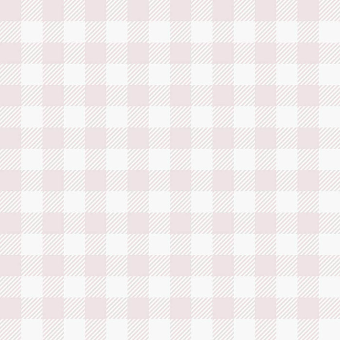 Papier peint vichy rose poudré blanc enfant