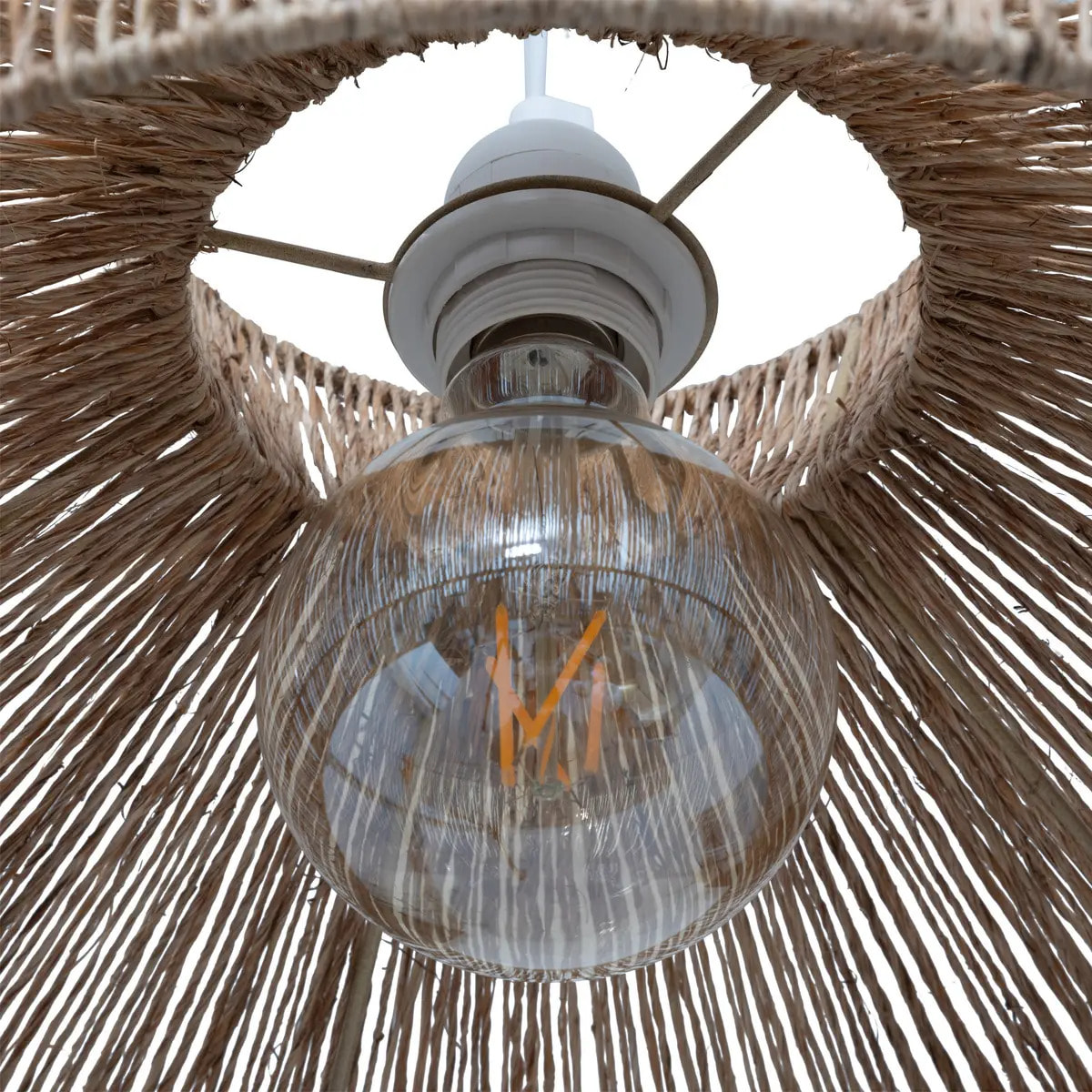 Suspension "Zelia" jute beige D38cm
