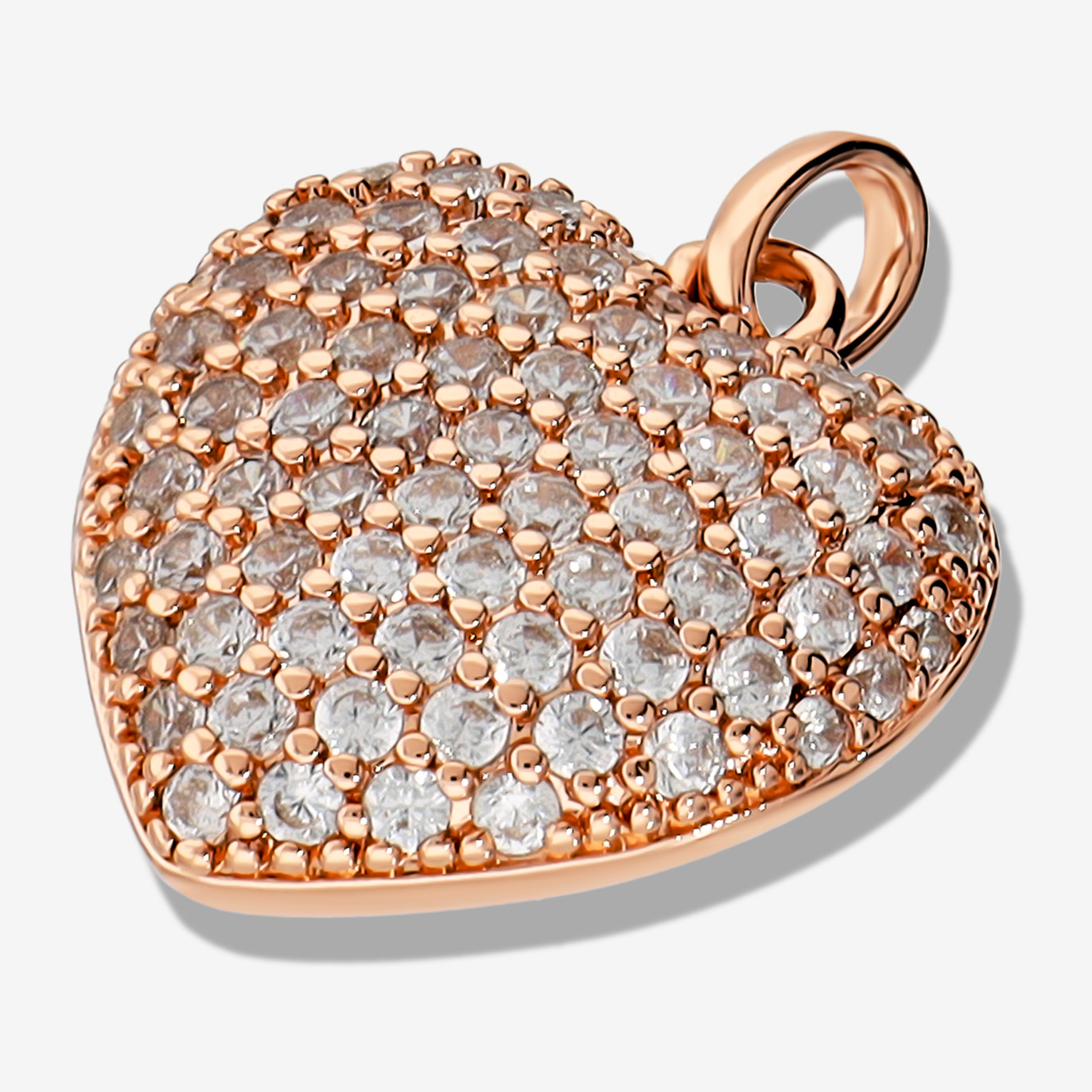 Ciondolo Cuore in Pavé di Cubic Zirconia