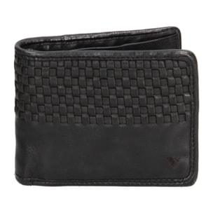 Portafoglio uomo in vera pelle - Modello False - Casual - 12.0 x 9.0 x 2.0 cm