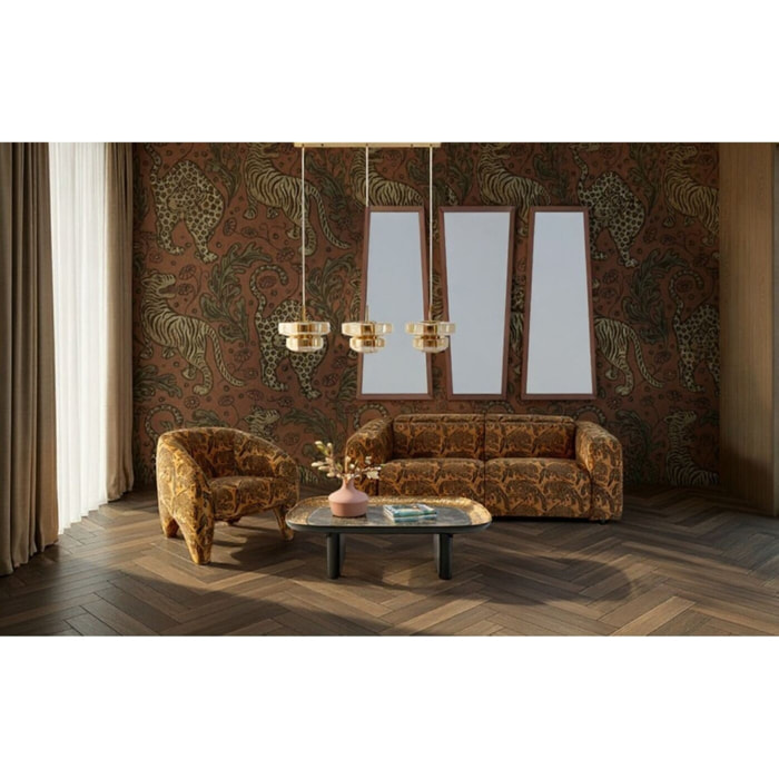 Suspension Arcadia 125cm ambrée Kare Design