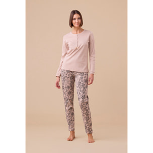 Pigiama donna invernale in caldo cotone articolo trim. Noidinotte