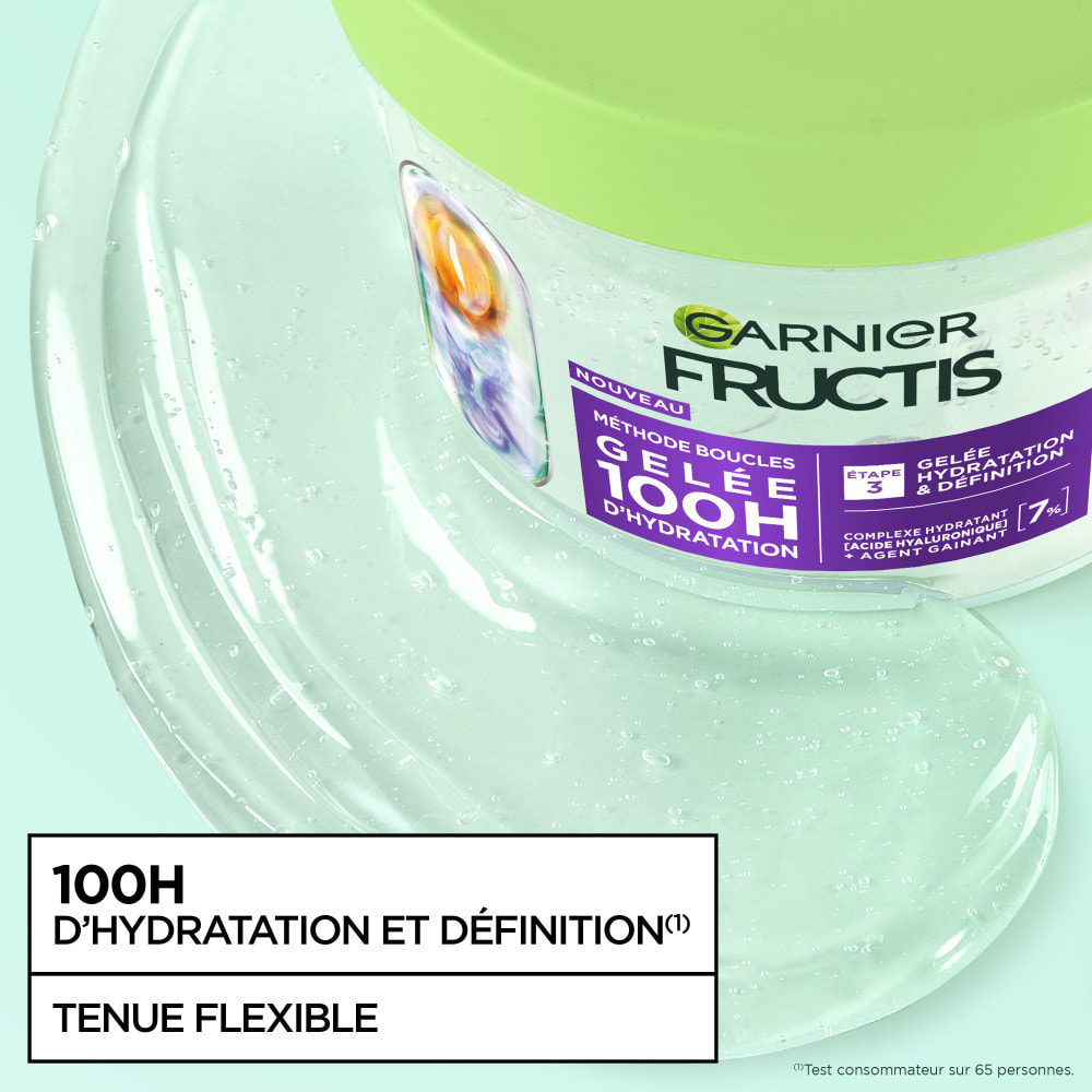 Garnier Fructis Méthode Boucles Routine Shampooing, Masque, Gelée Hydratante à l'Acide Hyaluronique