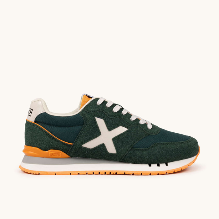 Zapatilla Retro Running Verde y Mostaza MUNICH DASH 273