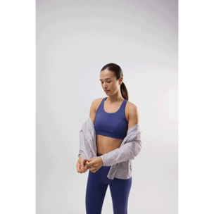 Giacca sportiva ripiegabile con cappuccio regolabile blu navy