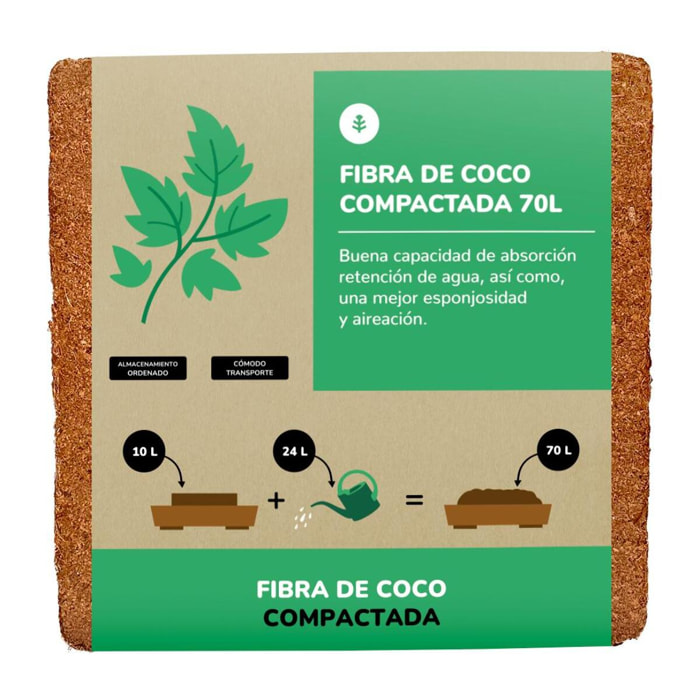 Sustrato Fibra de Coco Planeta Huerto 9 Litros