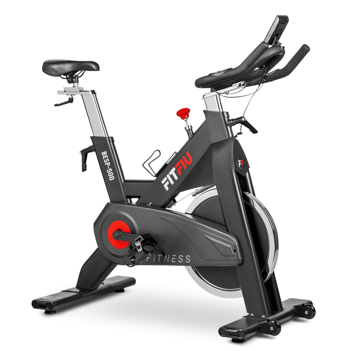 Bicicleta indoor FITFIU disco inercia 24kg, pulsometro y regulable