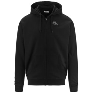 Kappa - Sudaderas Hombre Negro - Logo Jackus Slim