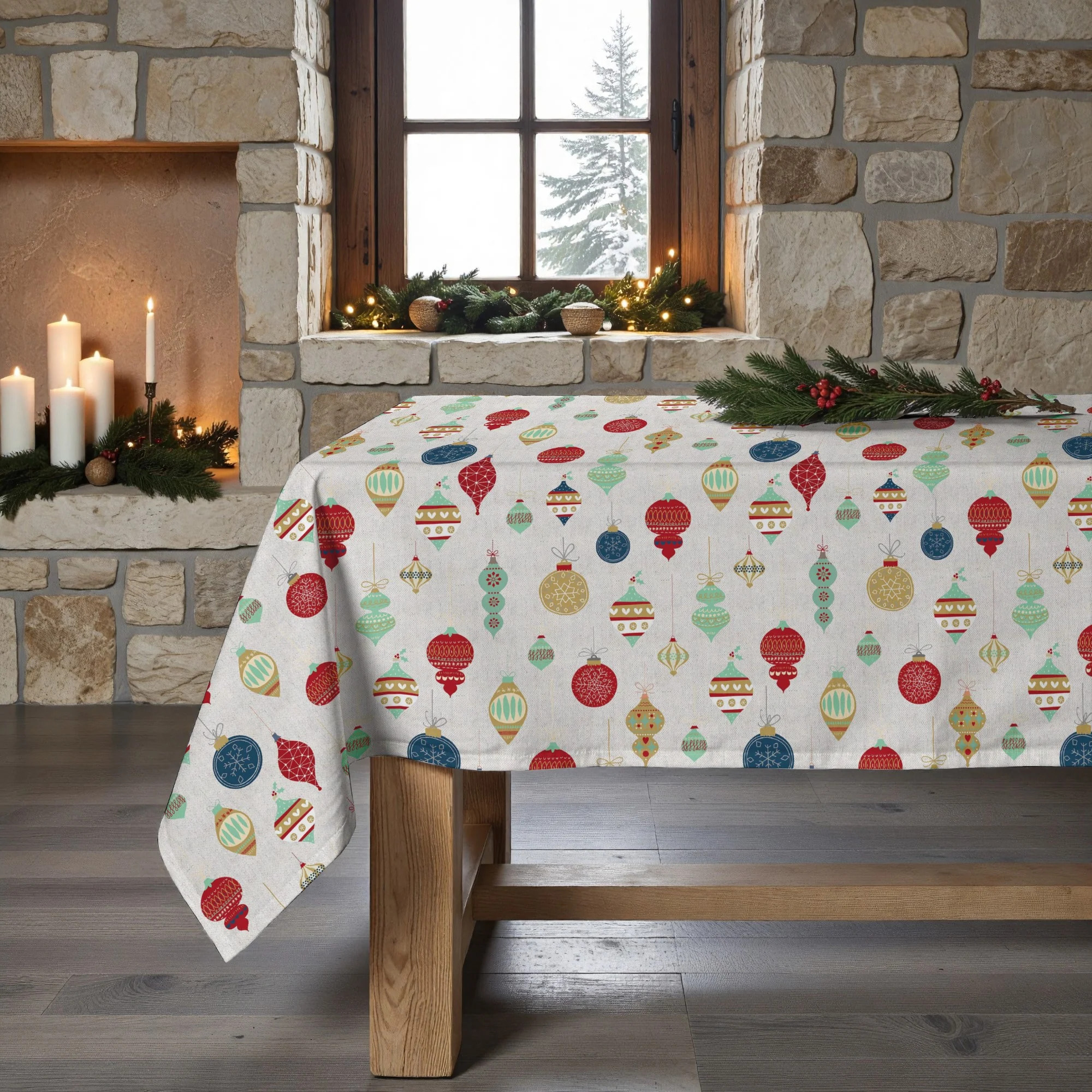 Nappe en résine Anti-tâches Merry Christmas 13