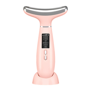 Dispositivo de belleza 6 en 1 con LED, EMS, iones, frío, calor y vibración.