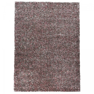 Tapis poils longs shaggy tissé motif faux uni MIGE