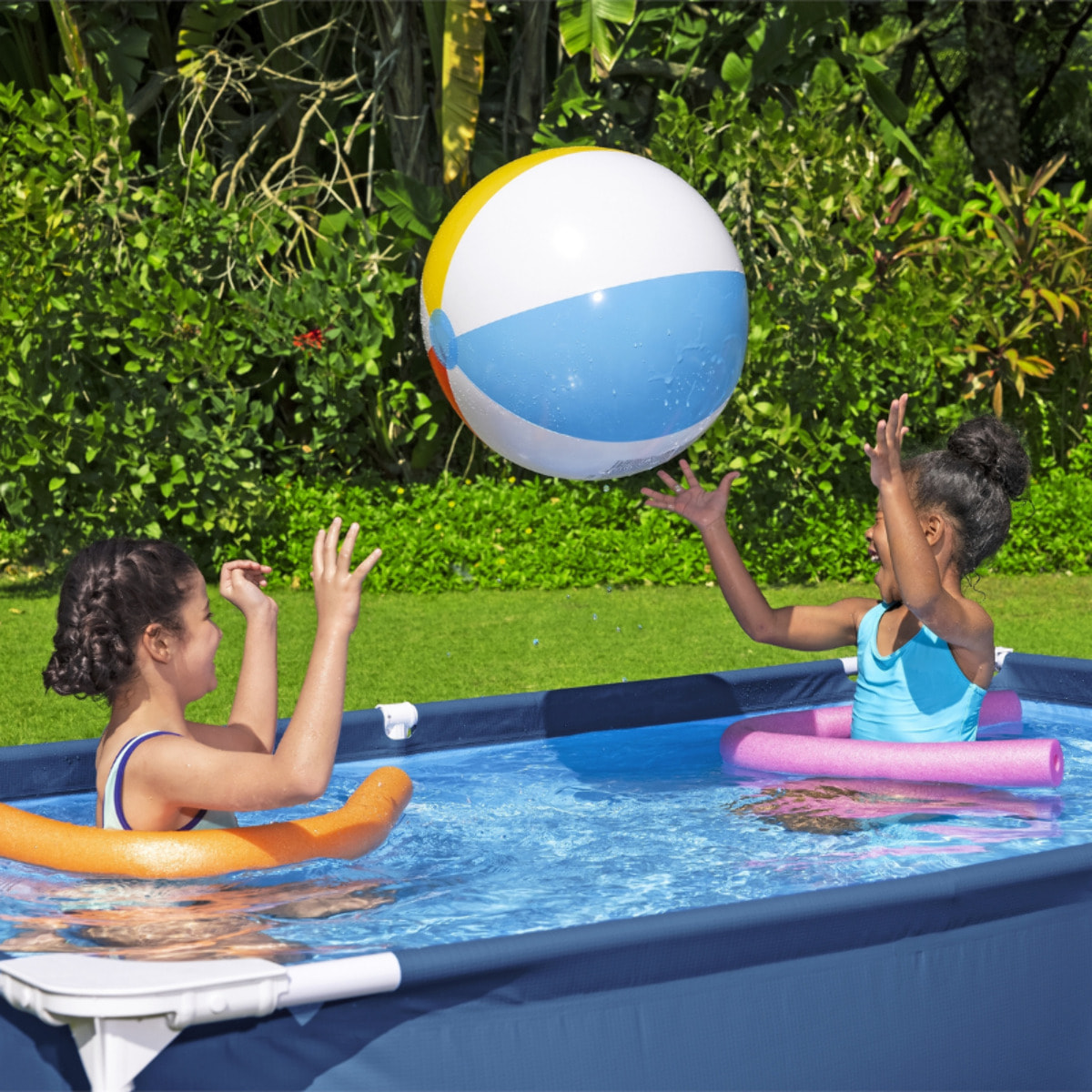 Bestway Piscine hors sol - Rectangulaire - Steel Pro - 221 x 150 x 43 cm