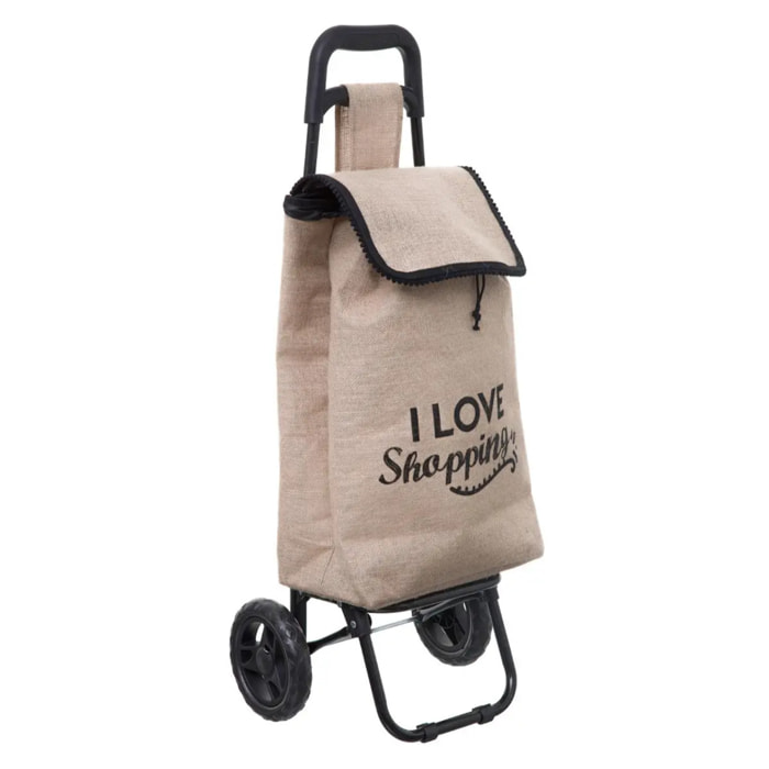 Chariot de courses 2 roues jute