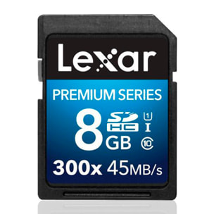Lexar 8GB 300X scheda SDHC CLASSE 10 45MB