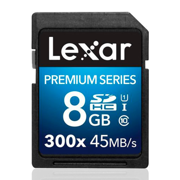 Lexar 8GB 300X scheda SDHC CLASSE 10 45MB