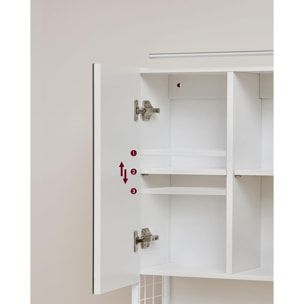 Armadietto Bagno con Specchio e Illuminazione LED Oskar