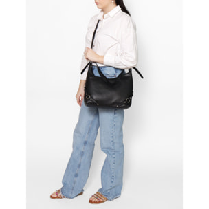 Borsa a spalla da donna In Vera pelle Made in Italy 30x30x9 cm